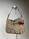 Vintage Coach Signature Hampton Clip Hobo 6091