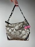 Coach Carly Signature Sateen Hobo F15250