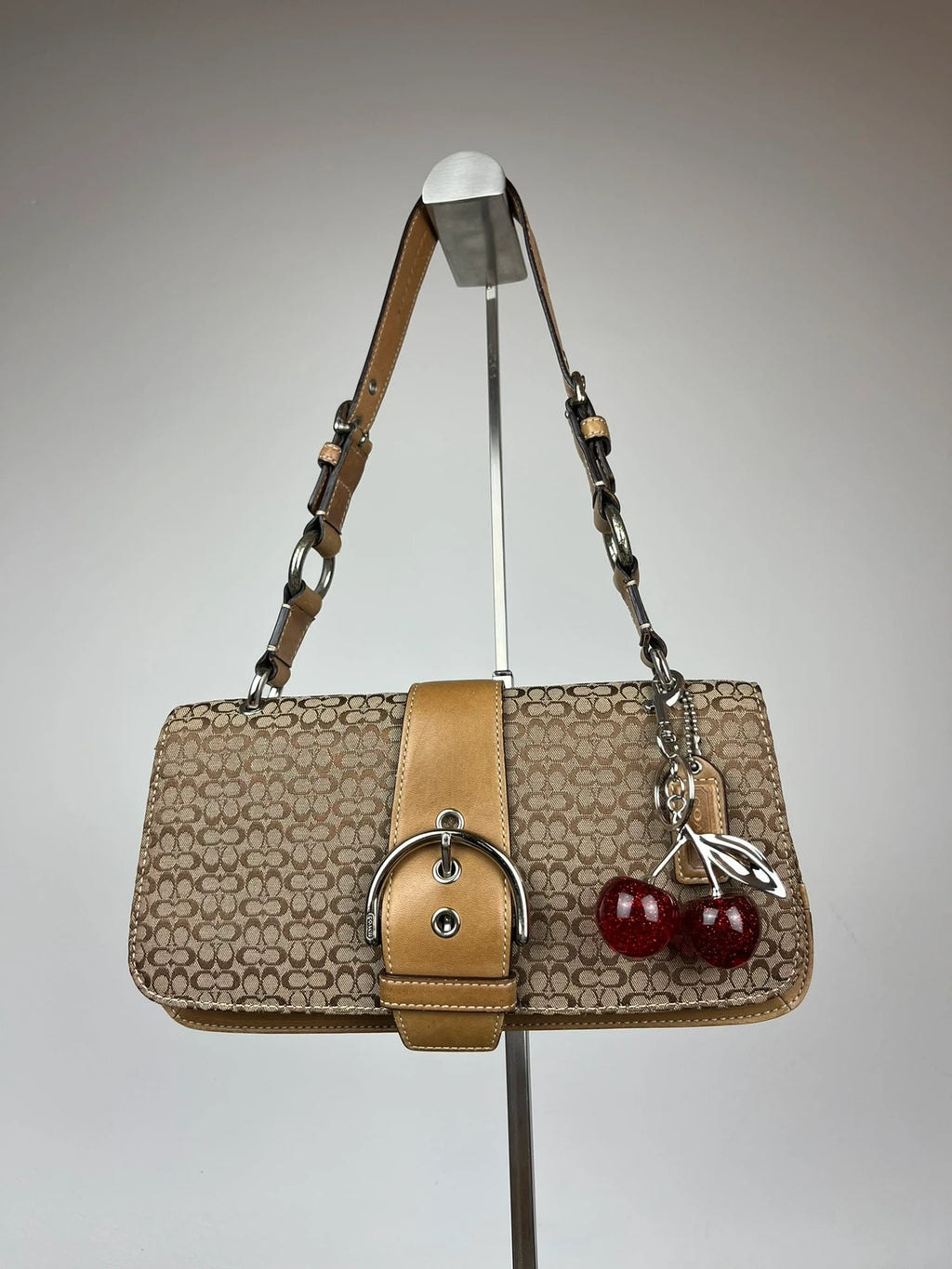 Coach Soho Mini Signature Buckle Flap Shoulder Bag 7075