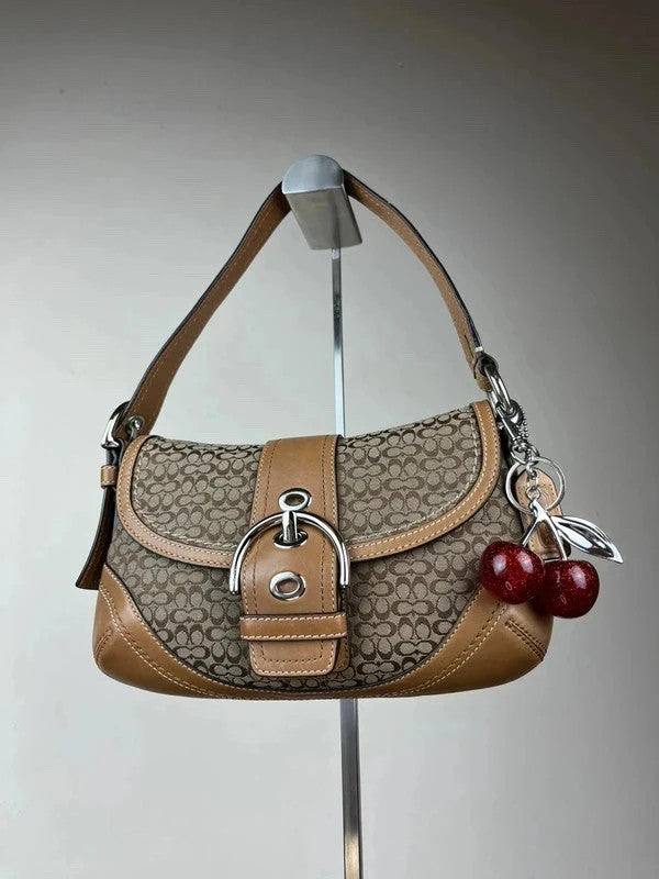 Vintage Coach Mini Soho Signature Jacquard Shoulder Bag F10925