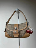 Vintage Coach Mini Soho Signature Jacquard Shoulder Bag F10925