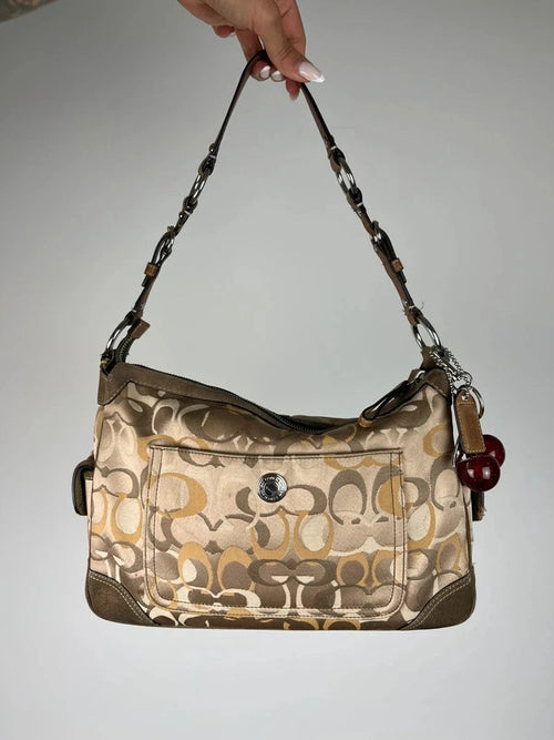 Coach Chelsea Optic Signature Shoulder Bag 2173