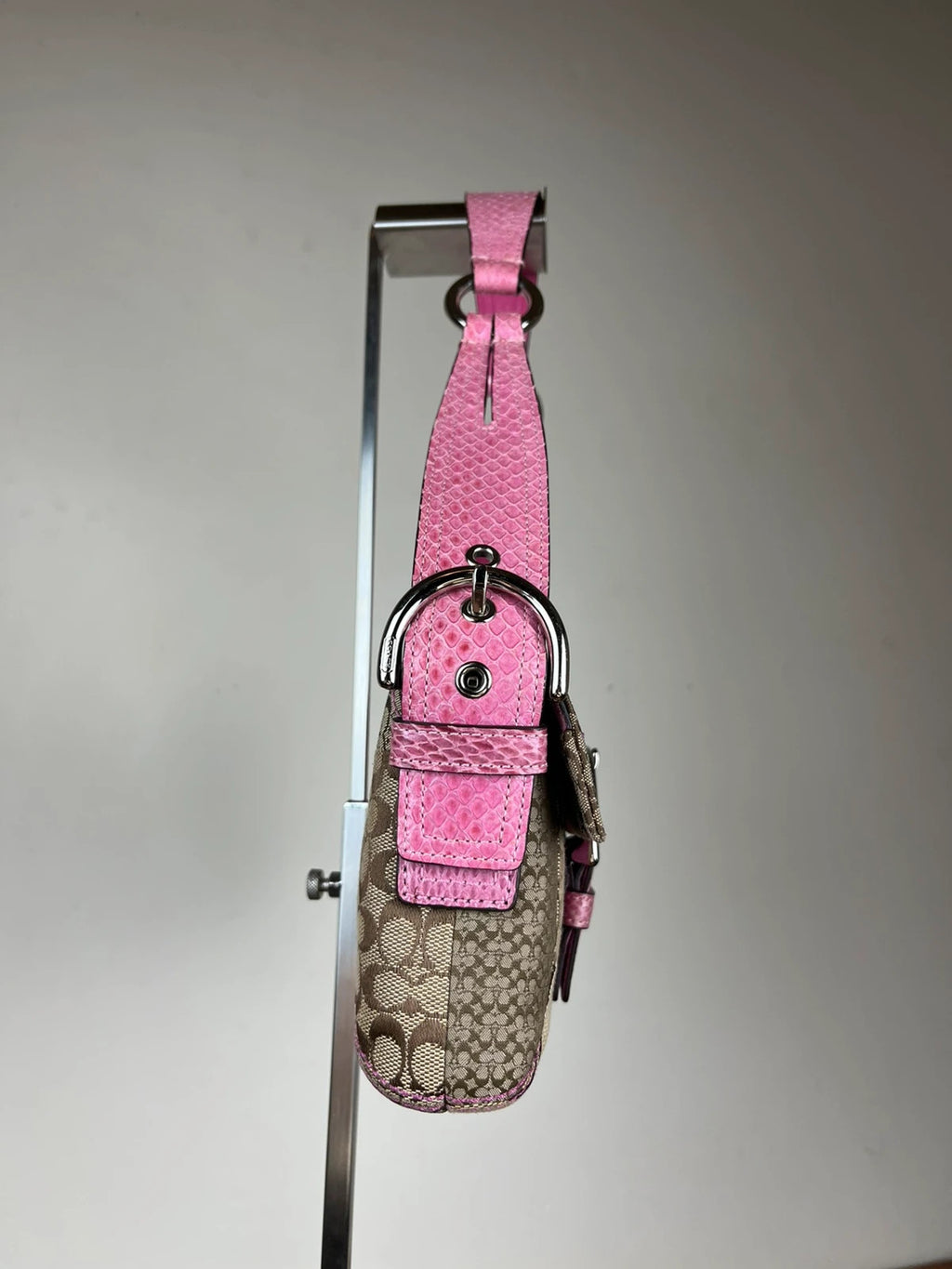 Coach 3689 Python Trim Soho Patchwork Shoulder Bag