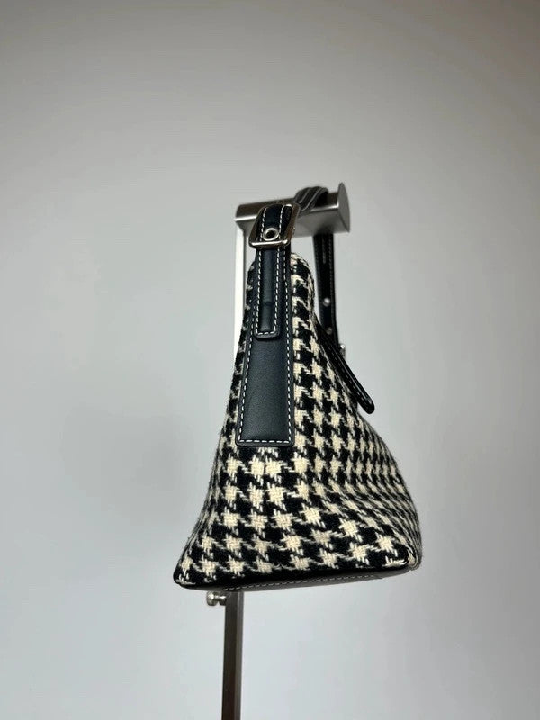 Rare Coach Hamptons Houndstooth Wool Mini Bag 7711