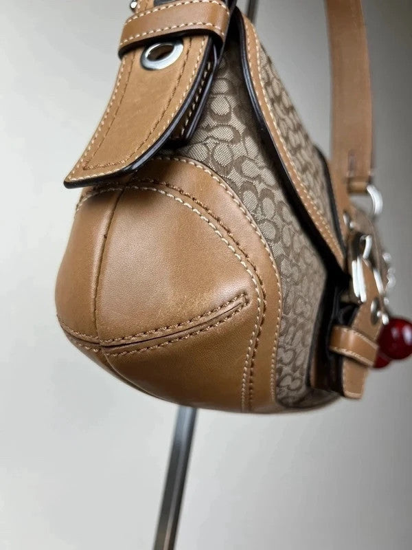 Vintage Coach Mini Soho Signature Jacquard Shoulder Bag F10925