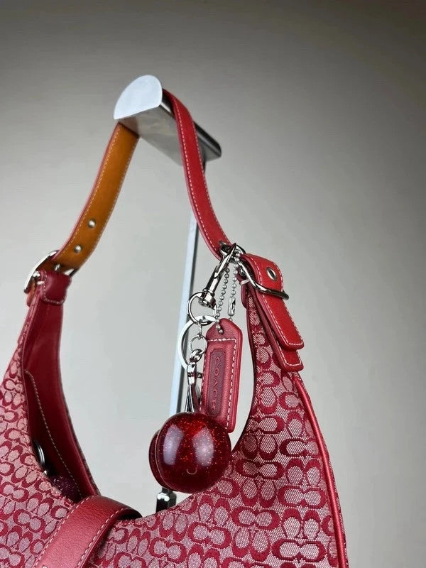 Rare Vintage Coach Hamptons Signature Jacquard Hobo 8934