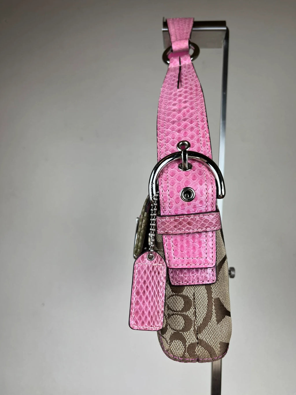 Coach 3689 Python Trim Soho Patchwork Shoulder Bag