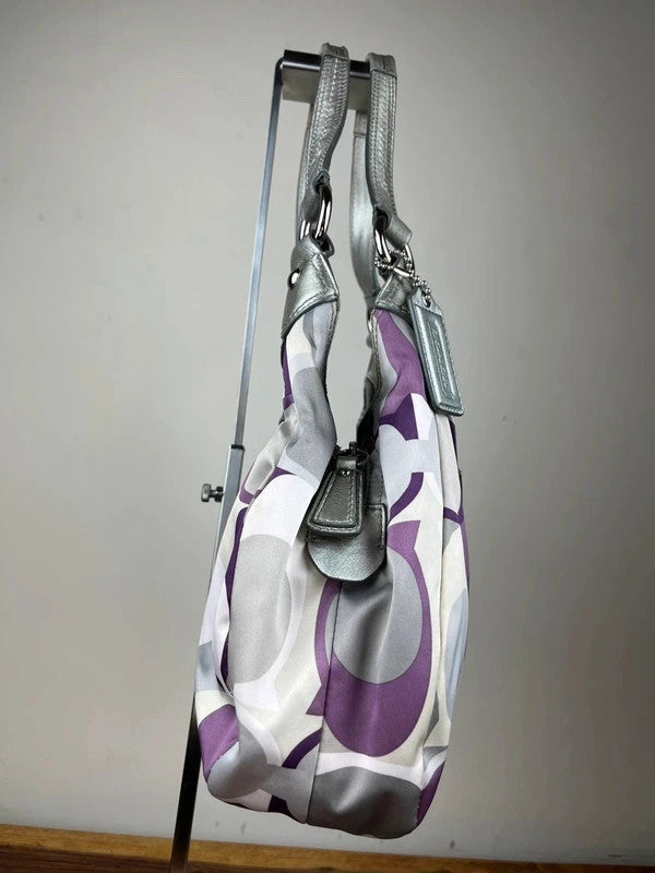Coach Soho Scarf Print Hobo Bag F17406 - Y2K Vintage Purple