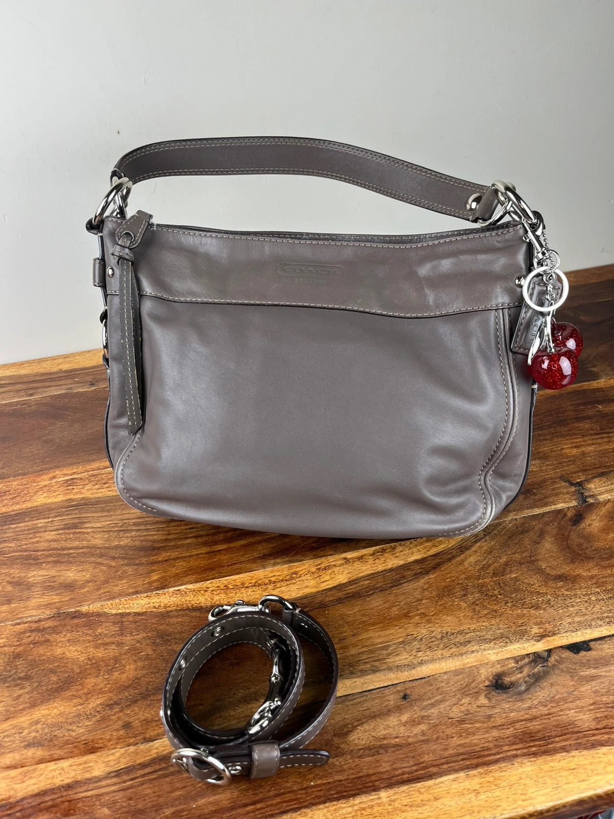 Coach Zoe Leather Hobo Shoulder&Crossbody Bag F14707