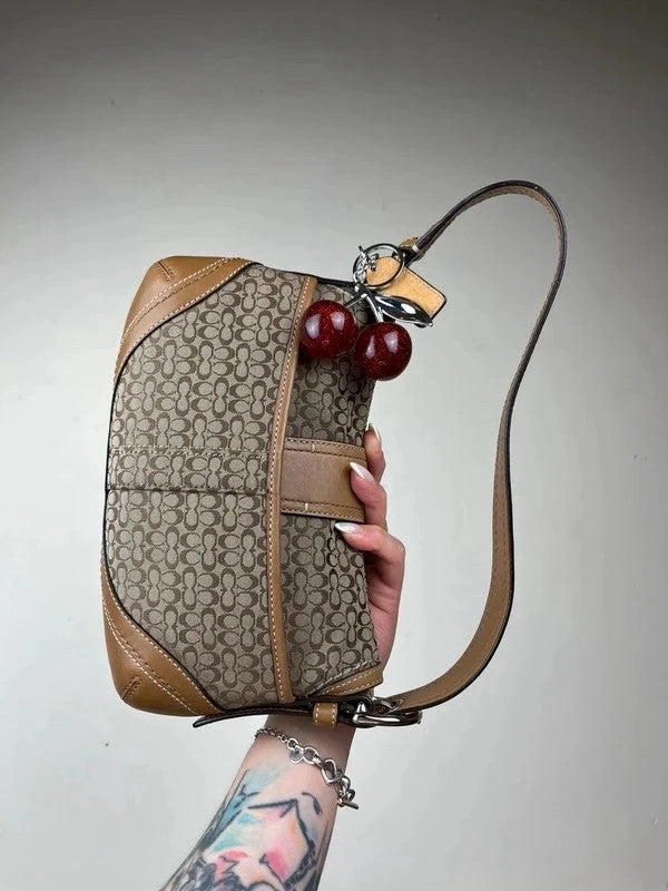 Vintage Coach Mini Soho Signature Jacquard Shoulder Bag F10925