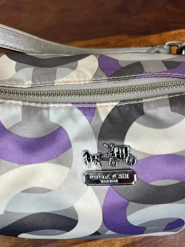 Coach Op Art Madison 2-Way Shoulder Bag - Style 14291 With Charms
