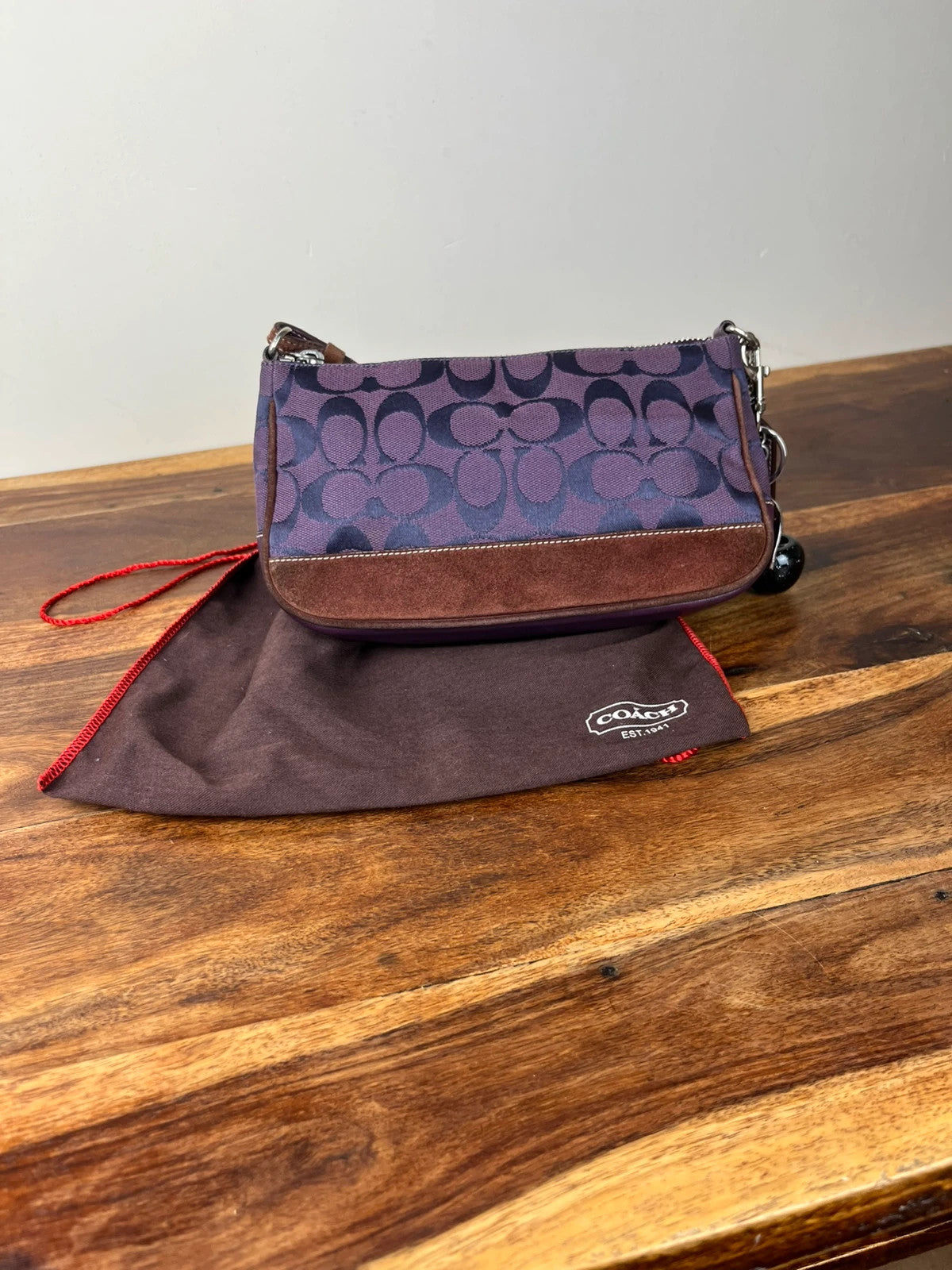 Rare Coach Signature Demi Pouch 6094