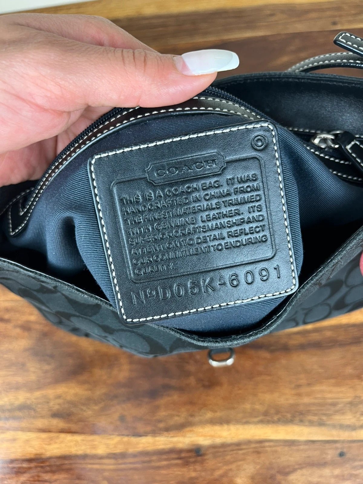 Coach Hamptons Clip Shoulder Bag 6091