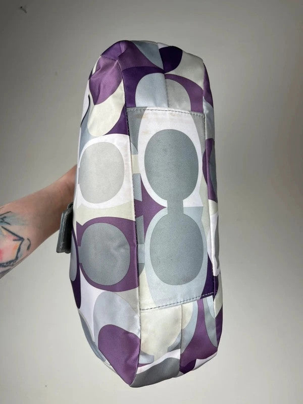 Coach Soho Scarf Print Hobo Bag F17406 - Y2K Vintage Purple