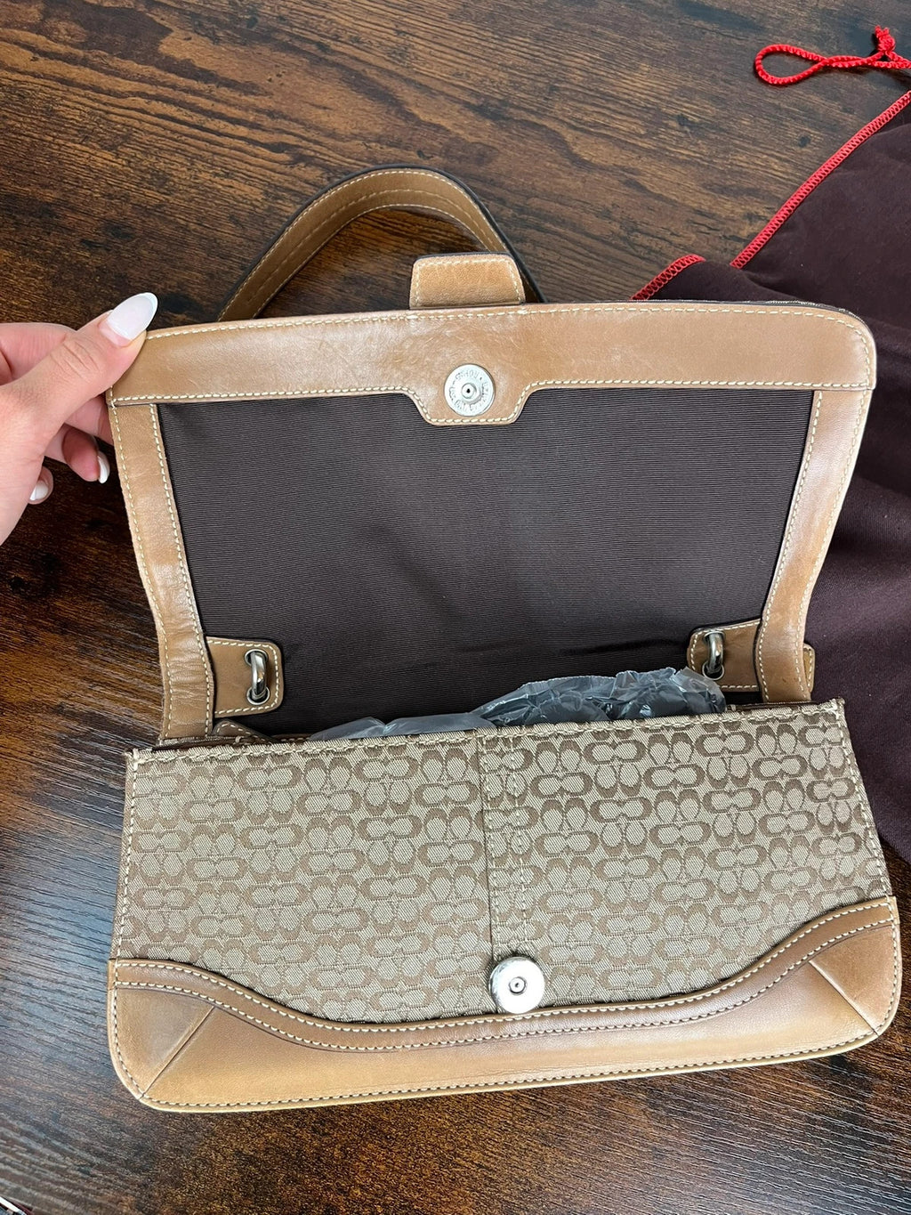 Coach Soho Mini Signature Buckle Flap Shoulder Bag 7075