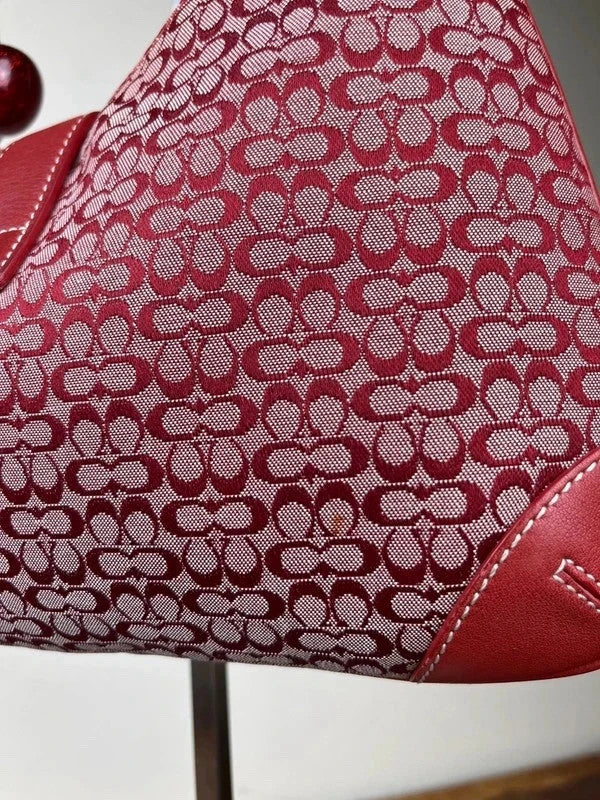 Rare Vintage Coach Hamptons Signature Jacquard Hobo 8934