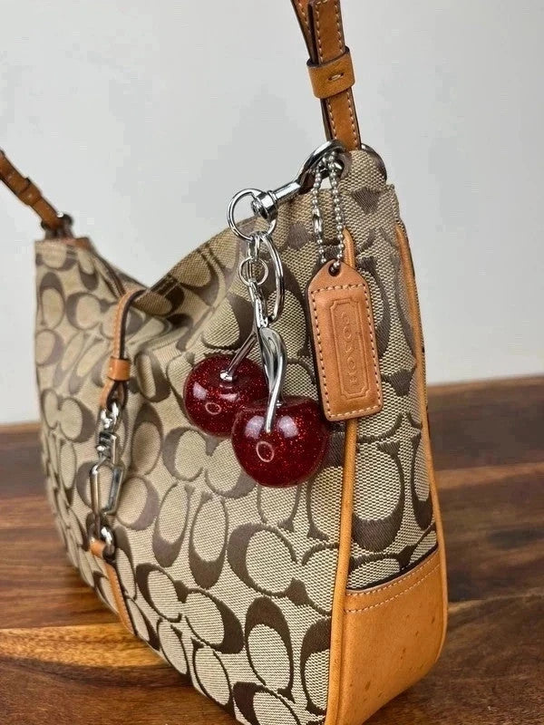 Vintage Coach Signature Hampton Clip Hobo 6091