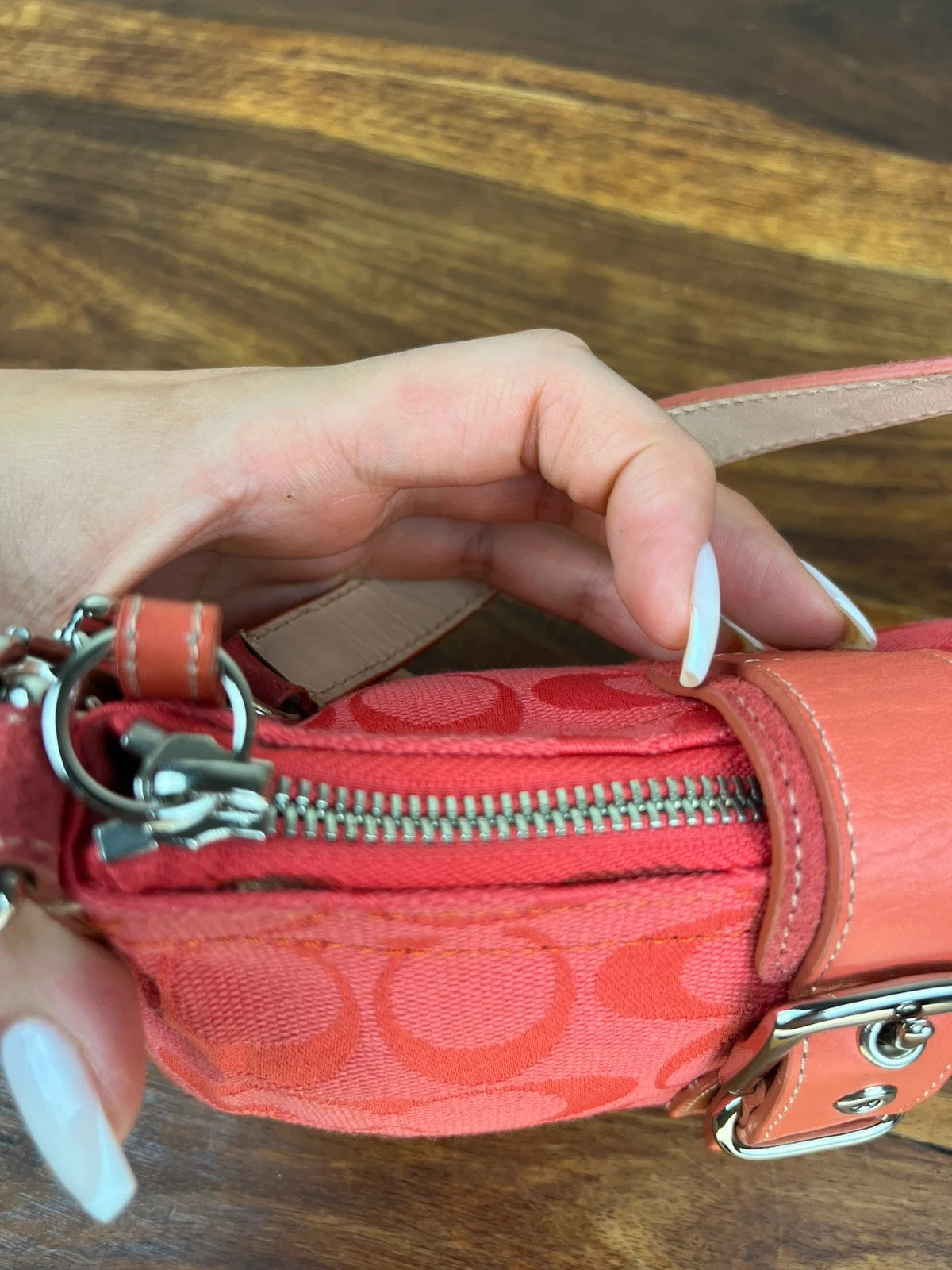 Coach Signature Demi Buckle Bag 6362