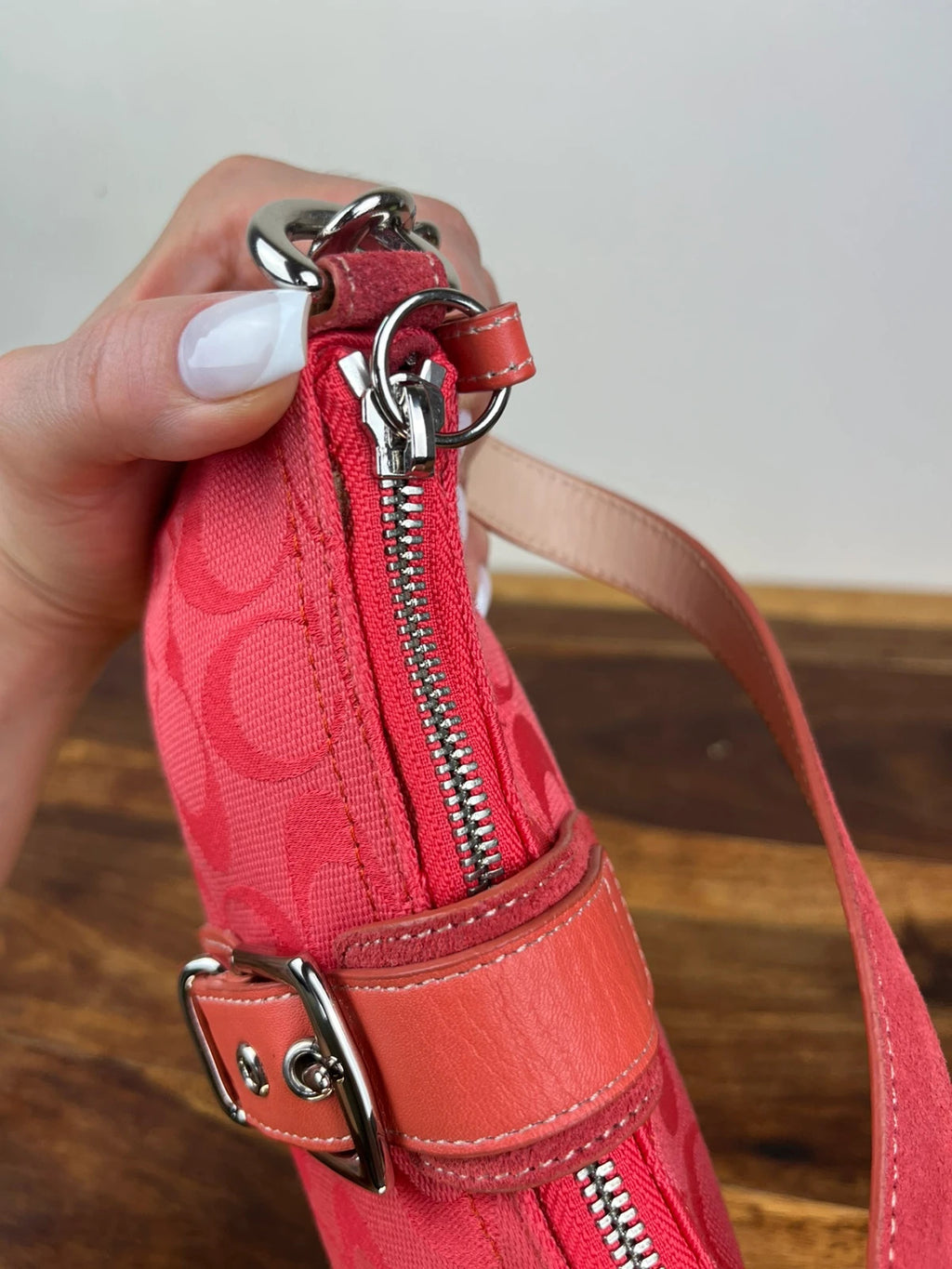Coach Signature Demi Buckle Bag 6362