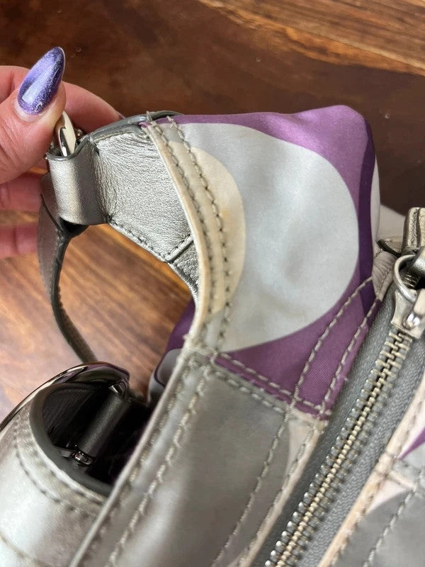 Coach Soho Scarf Print Hobo Bag F17406 - Y2K Vintage Purple