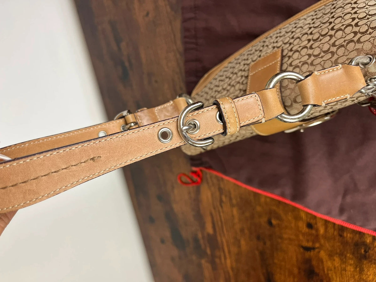 Coach Soho Mini Signature Buckle Flap Shoulder Bag 7075