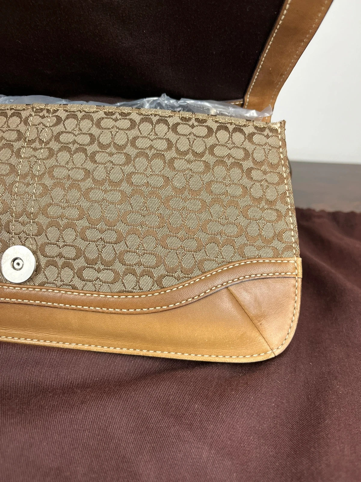Coach Soho Mini Signature Buckle Flap Shoulder Bag 7075