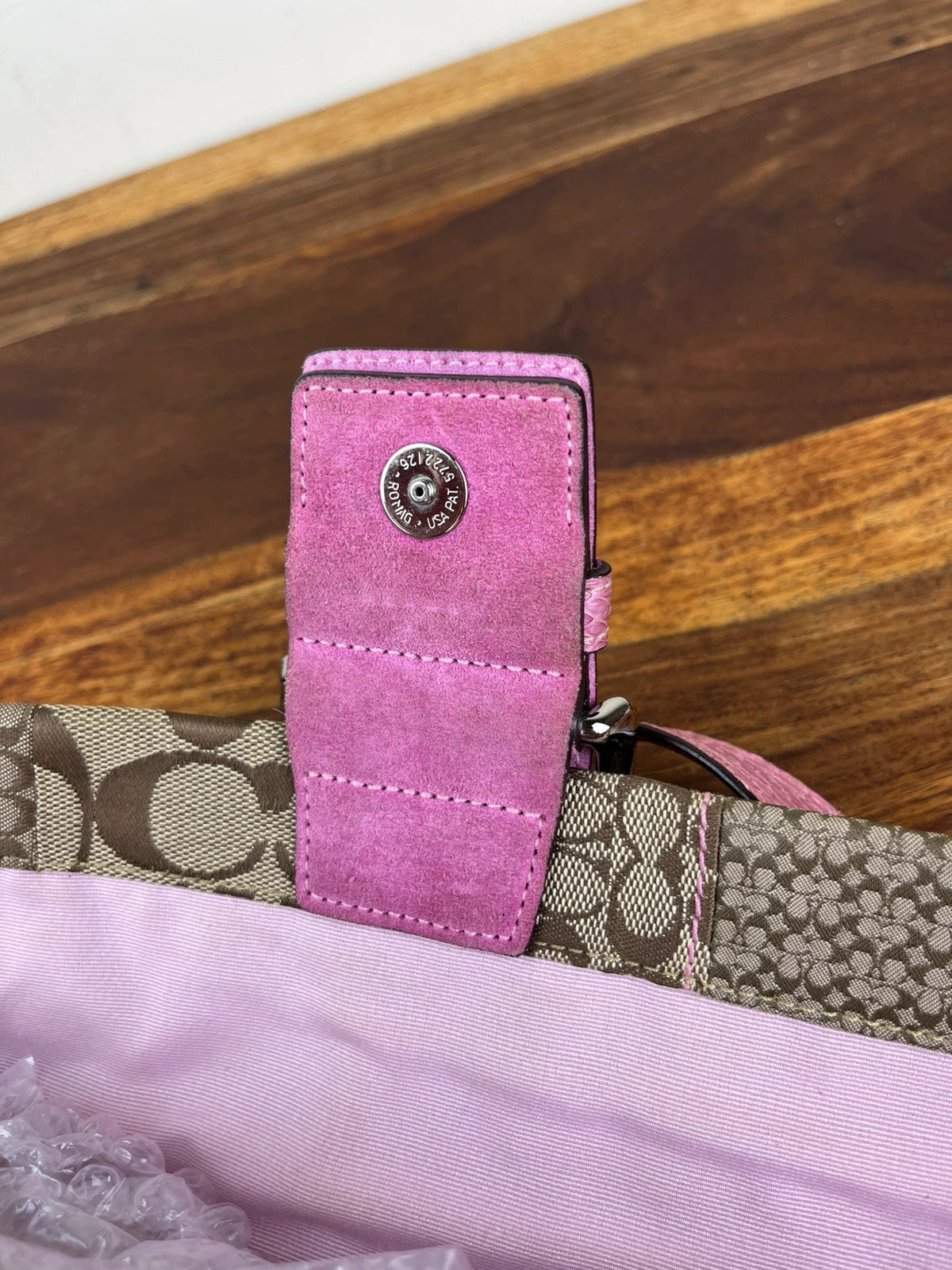 Coach 3689 Python Trim Soho Patchwork Shoulder Bag