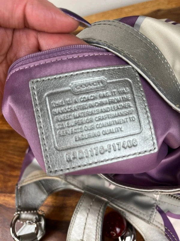 Coach Soho Scarf Print Hobo Bag F17406 - Y2K Vintage Purple