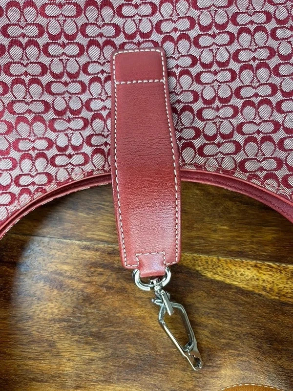 Rare Vintage Coach Hamptons Signature Jacquard Hobo 8934