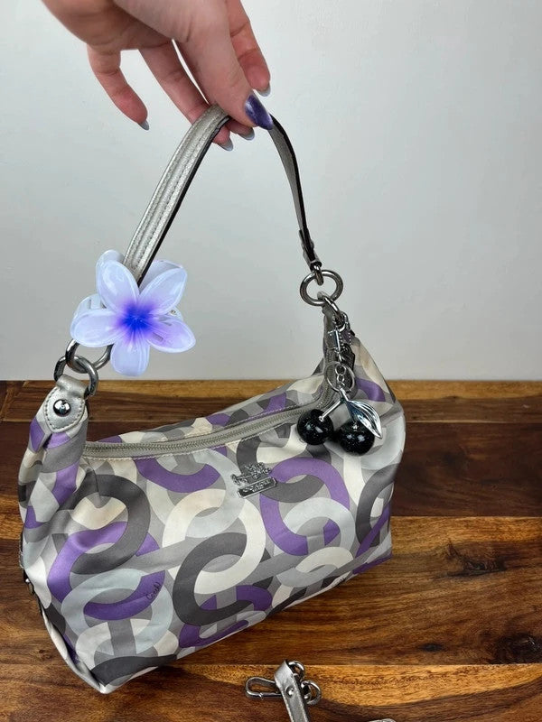 Coach Op Art Madison 2-Way Shoulder Bag - Style 14291 With Charms