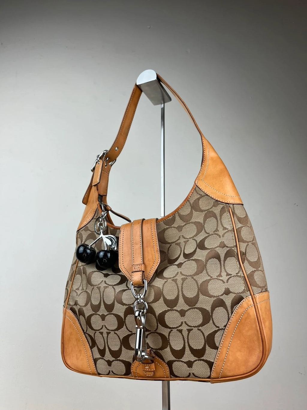 Coach Signature Clip Hamptons Hobo 8K03