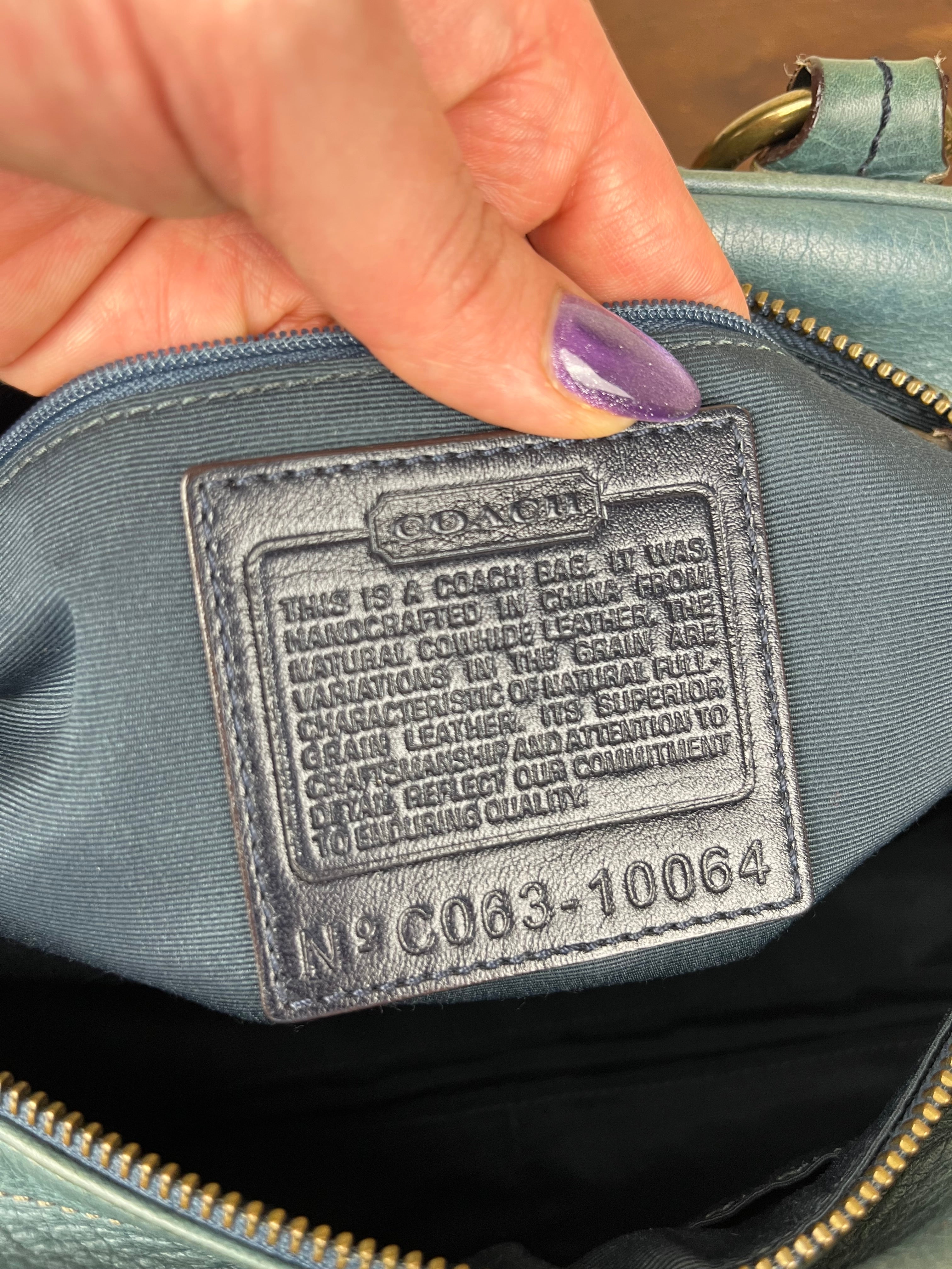 Rare Coach Mia Laced Studded Satchel - Style 10064 With Cherry Charm